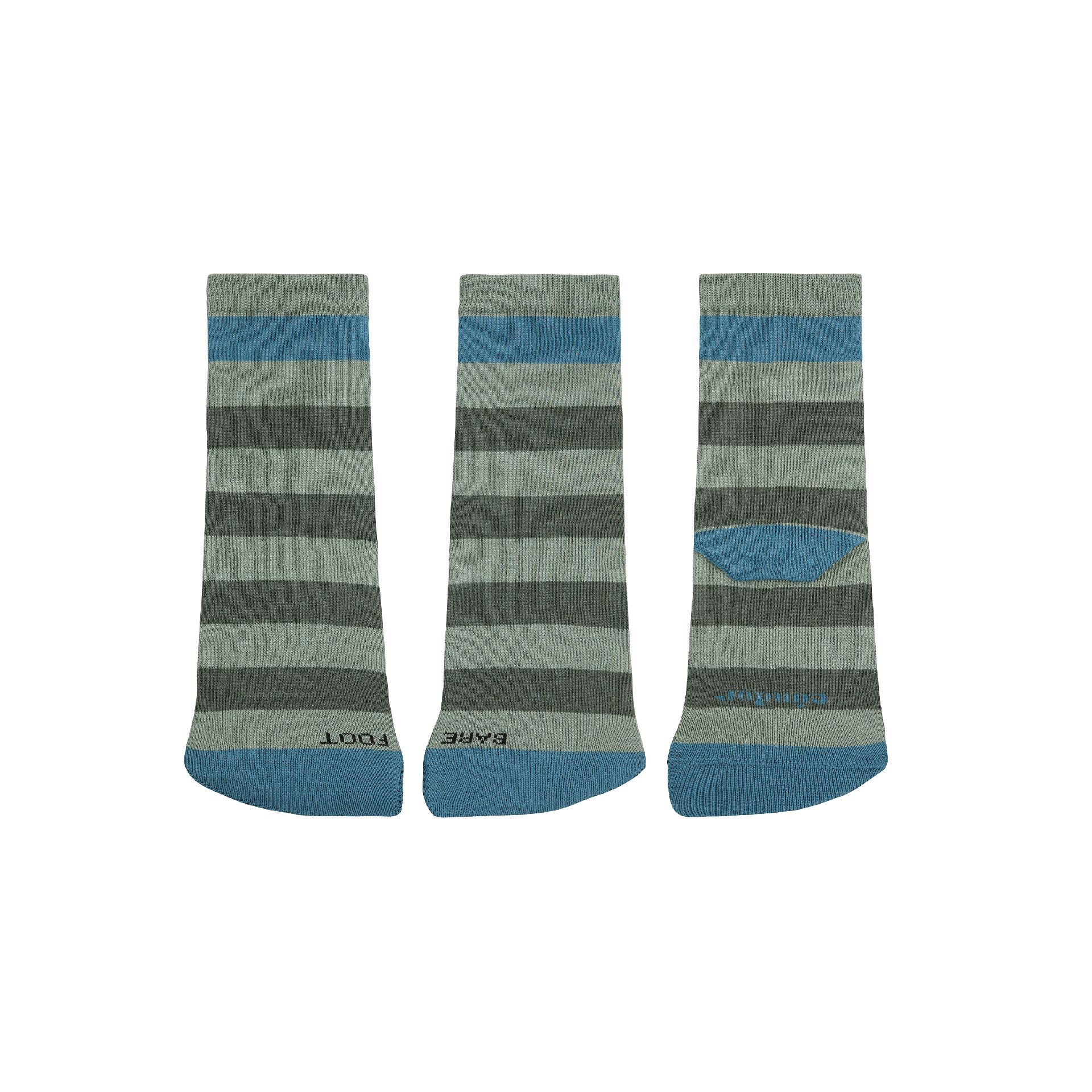 Meias Barefoot Médias às Riscas