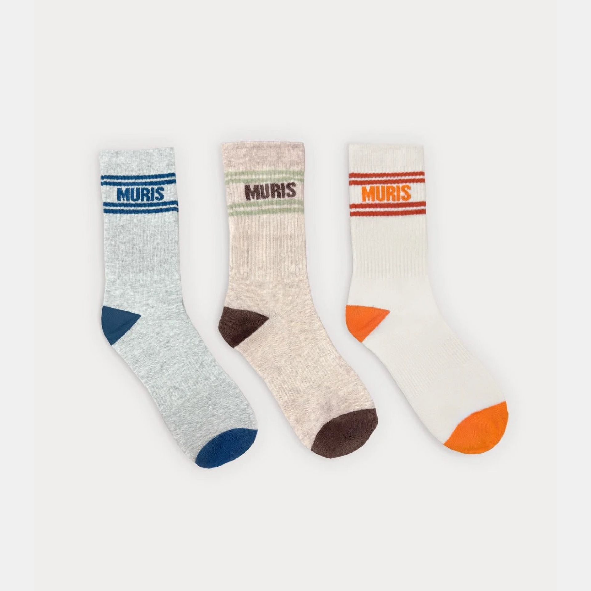 Pack de 3 - Meias longas às riscas