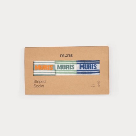 Pack de 3 - Meias longas às riscas