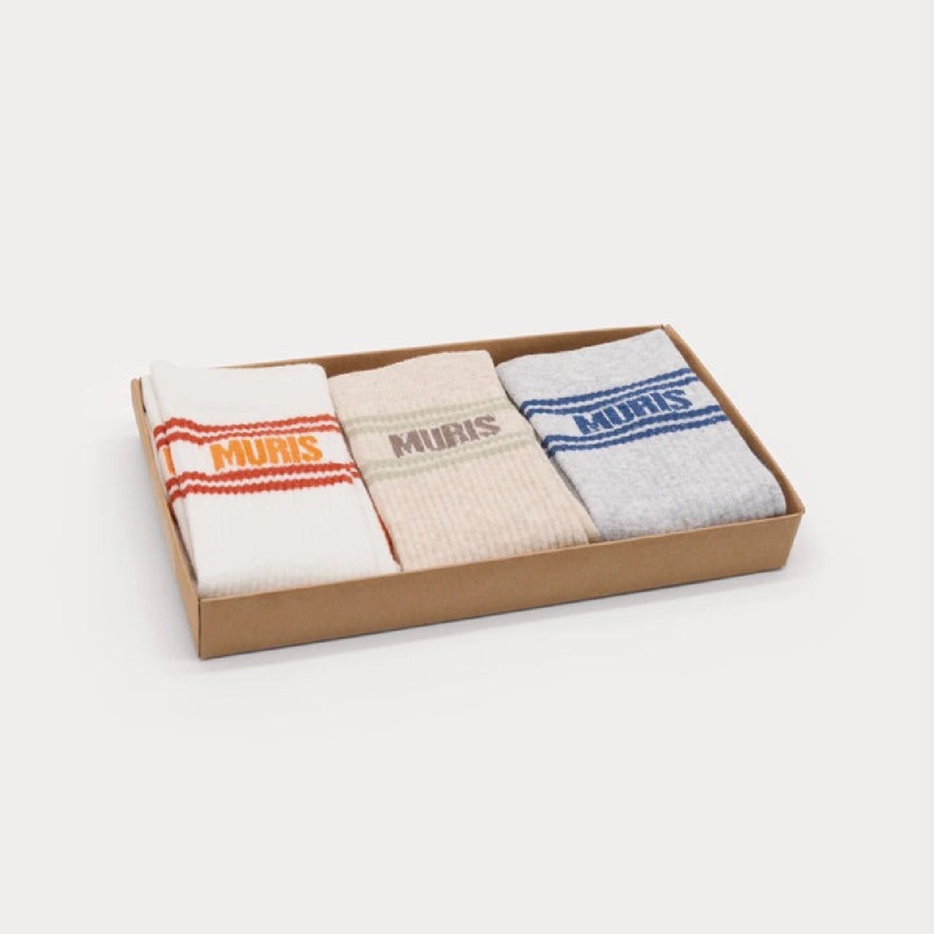 Pack de 3 - Meias longas às riscas