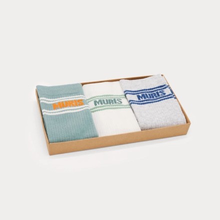 Pack de 3 - Meias longas às riscas