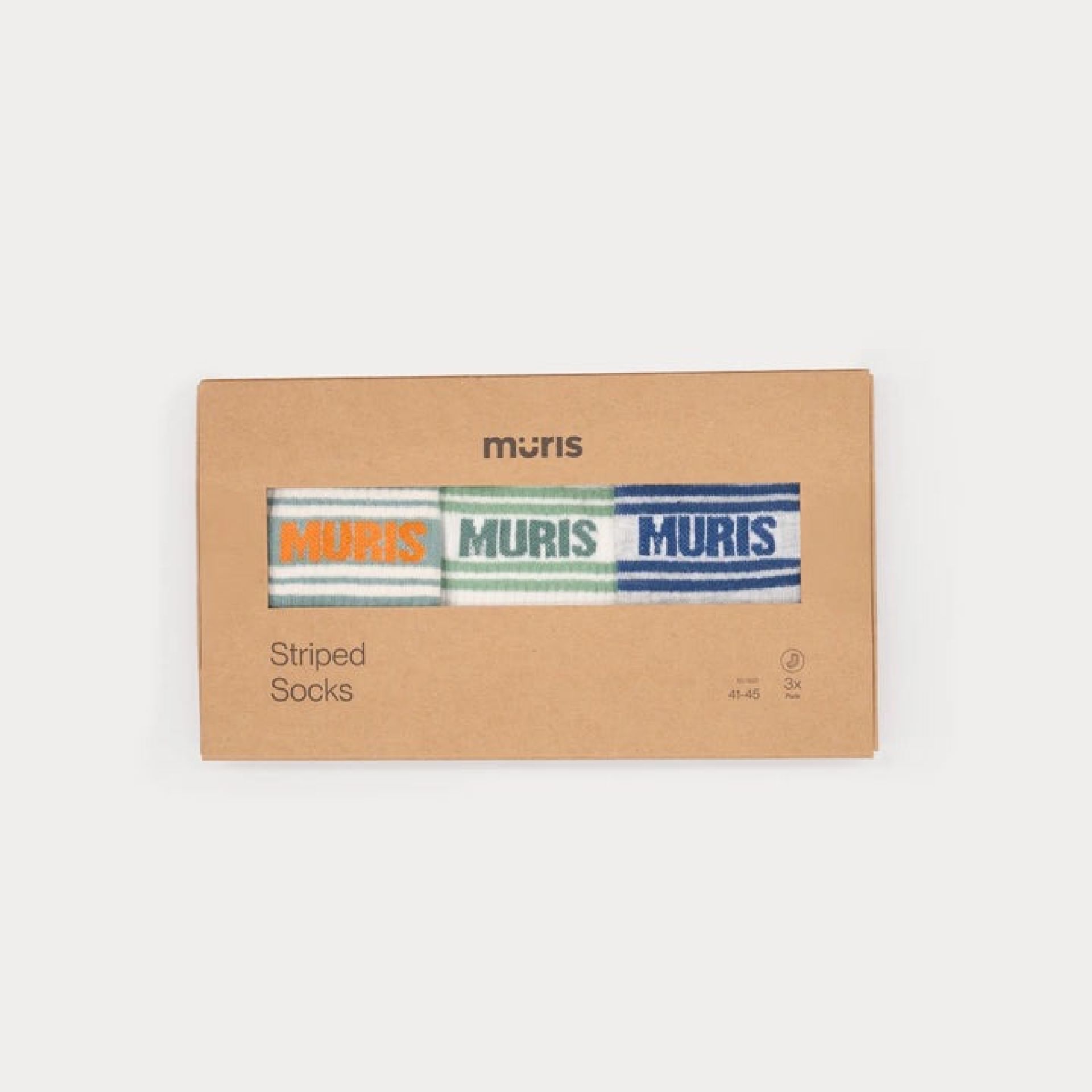 Pack de 3 - Meias longas às riscas