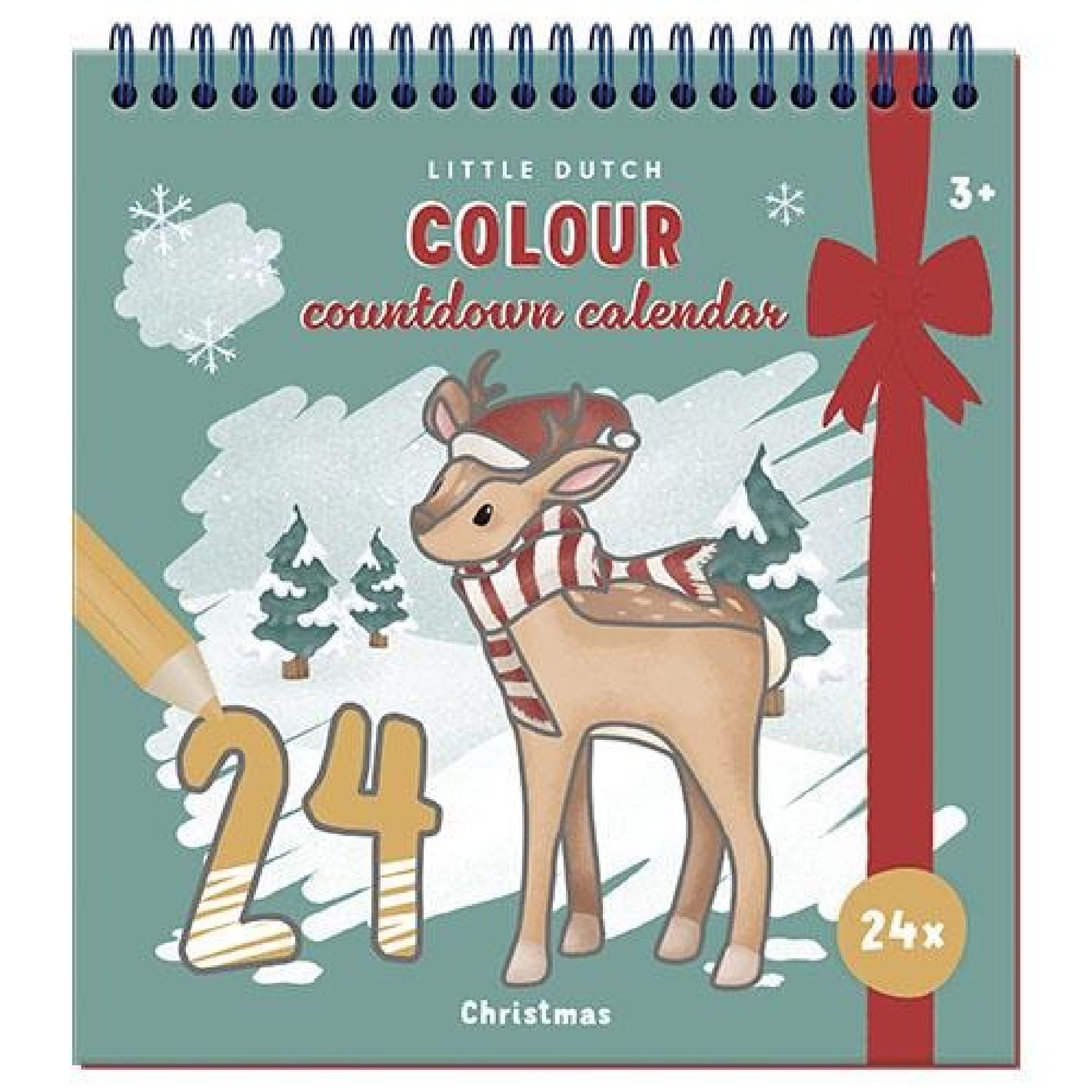 Calendario de Navidad para Colorear