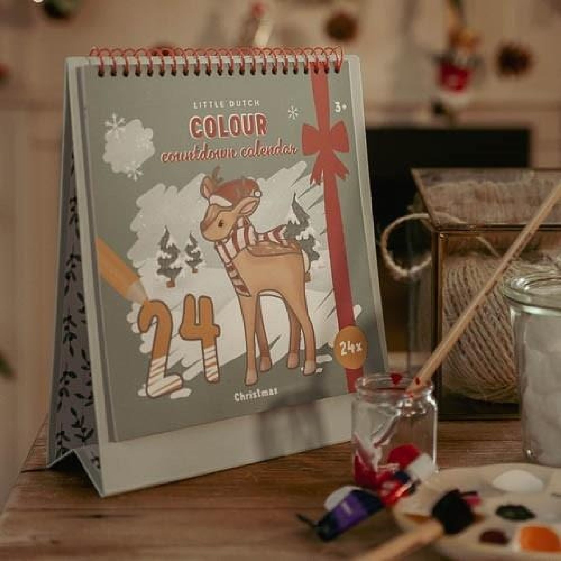 Calendario de Navidad para Colorear