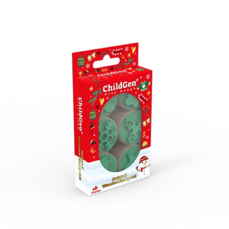 Selos de Natal em madeira