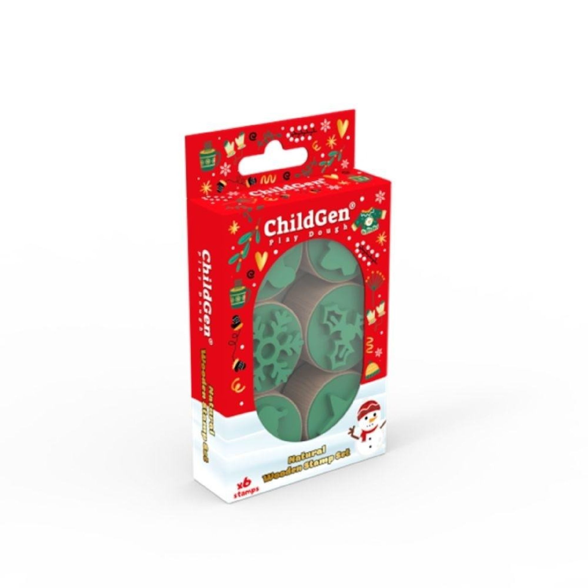 Selos de Natal em madeira