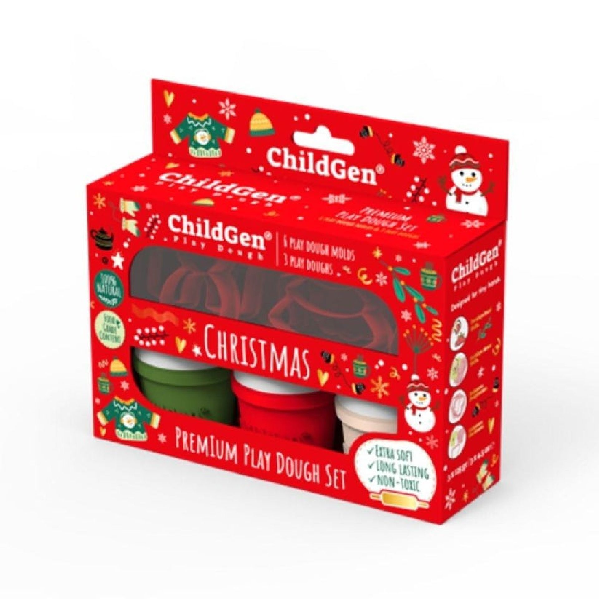 Set premium Natal - 3x125gr + 6 moldes