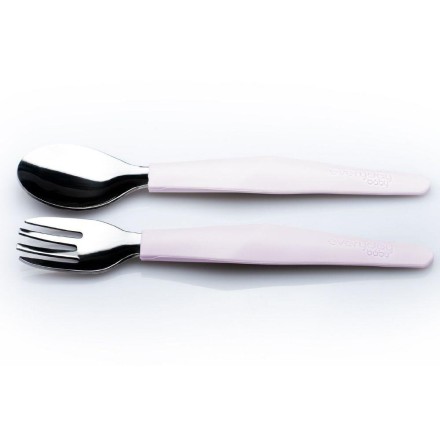 Talheres aço inoxidável e silicone