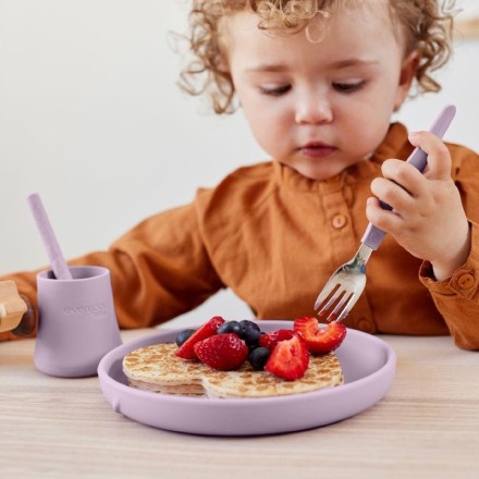 Talheres aço inoxidável e silicone