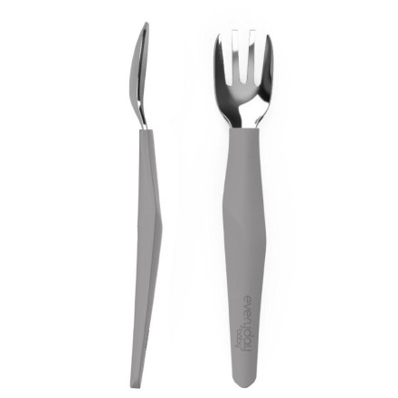 Talheres aço inoxidável e silicone