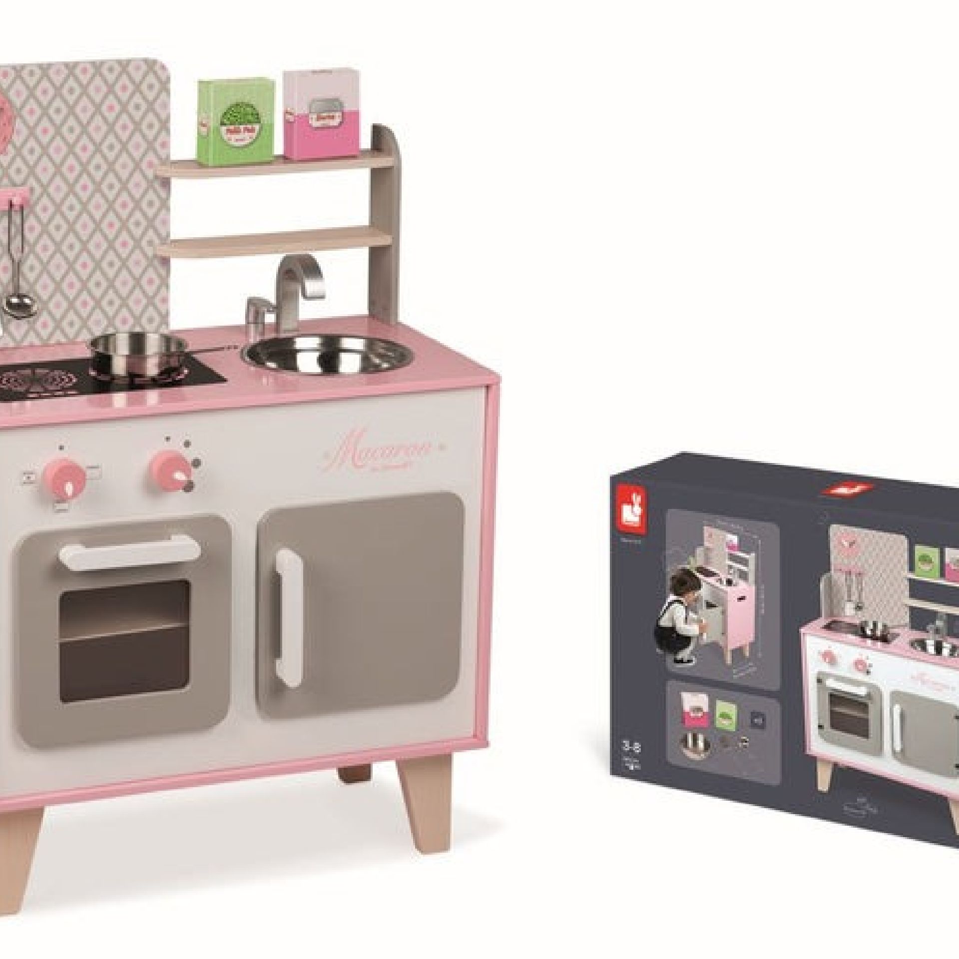 Cocina de juguete de madera