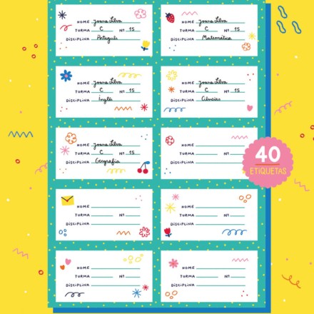 Etiquetas Escolares