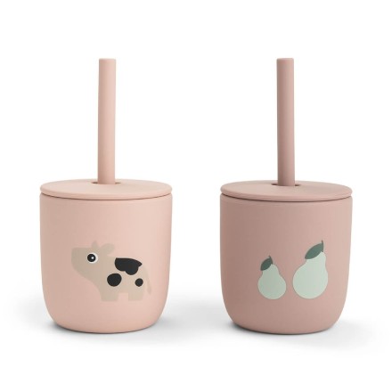2-pack Silicone straw cup - Image product