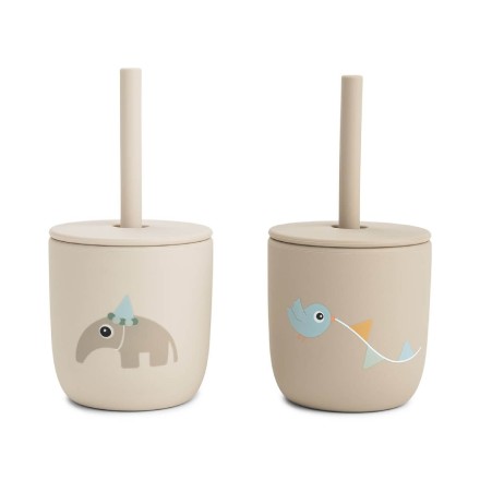 2-pack Silicone straw cup - Image product