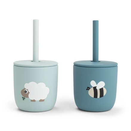 2-pack Silicone straw cup - Image product