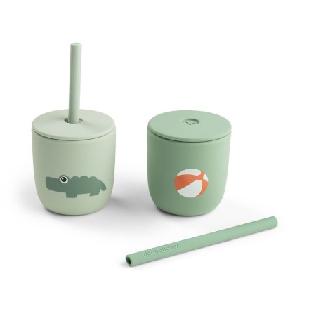 2-pack Silicone straw cup