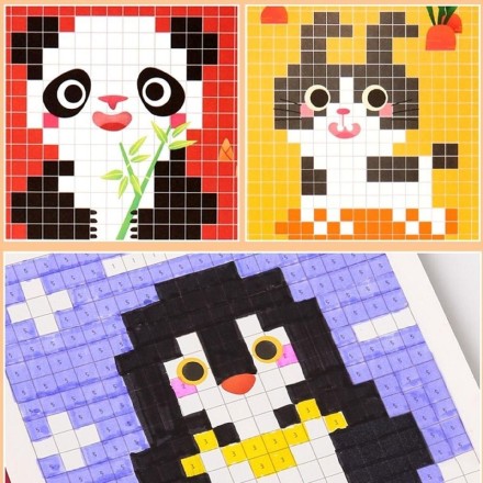Colouring Book Pixel Art
