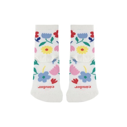 Flowers Crew Socks