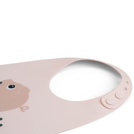 Pull-over silicone bib