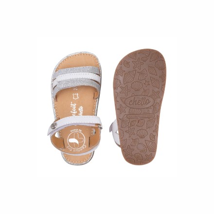 Sandalias de Piel con Velcro