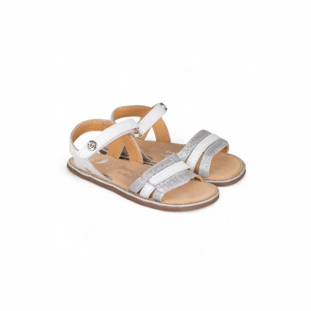 Sandalias de Piel con Velcro
