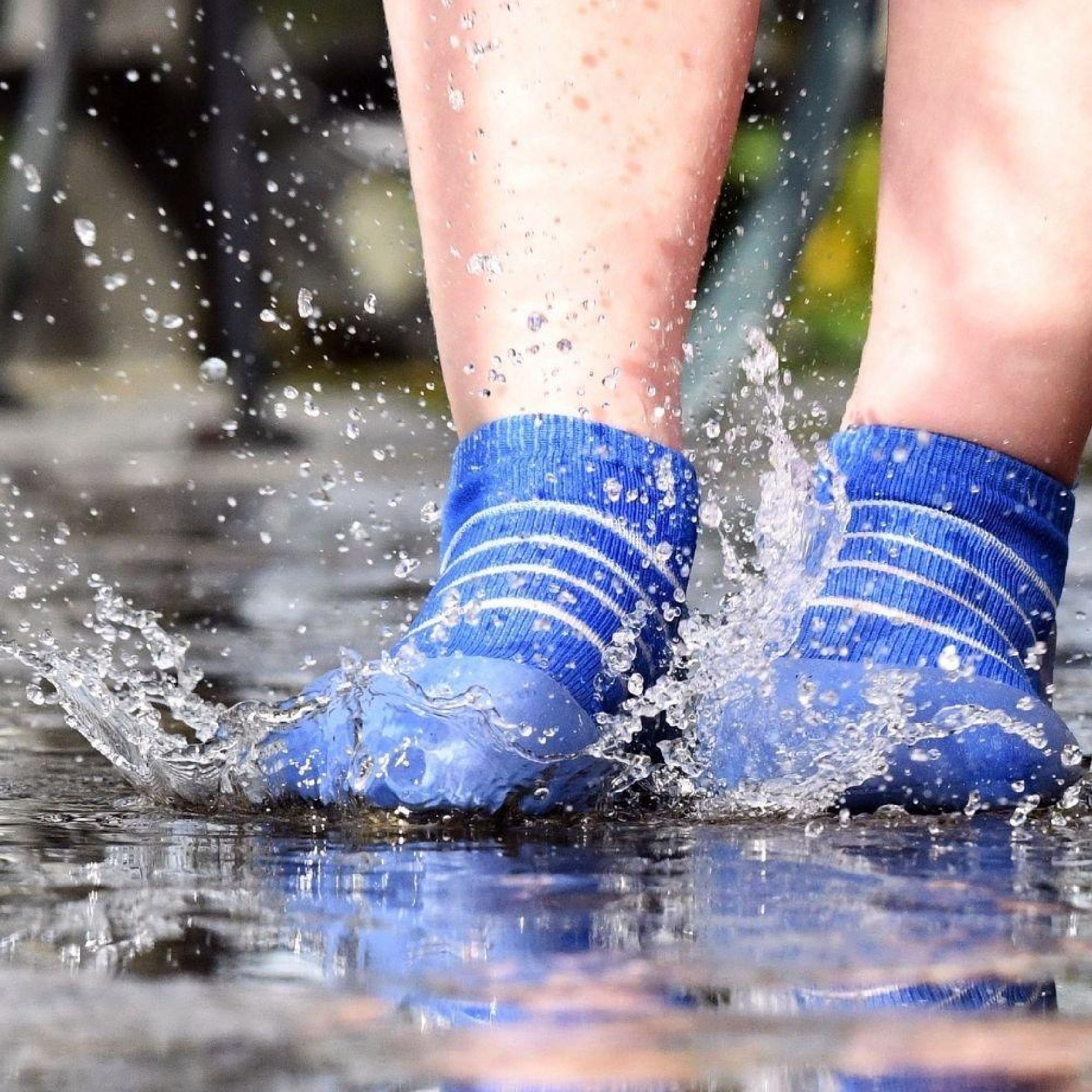 See-Through Blue Attipas