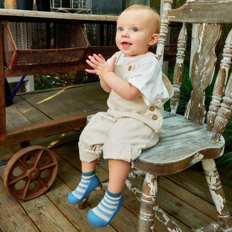 Stripe Blue Attipas Summer