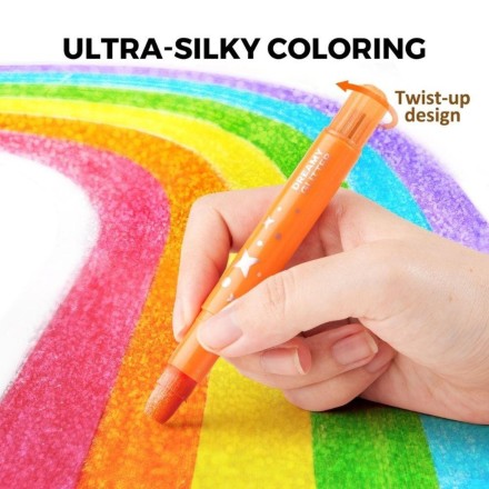 Washable Glitter Crayons 24 pcs