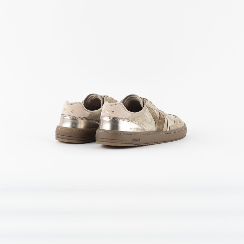 Duna Metallic Suede Sneakers