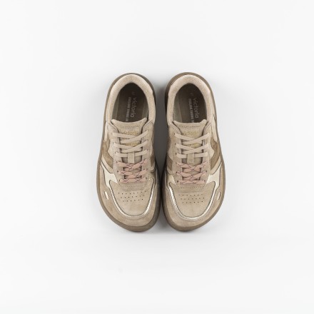 Duna Metallic Suede Sneakers