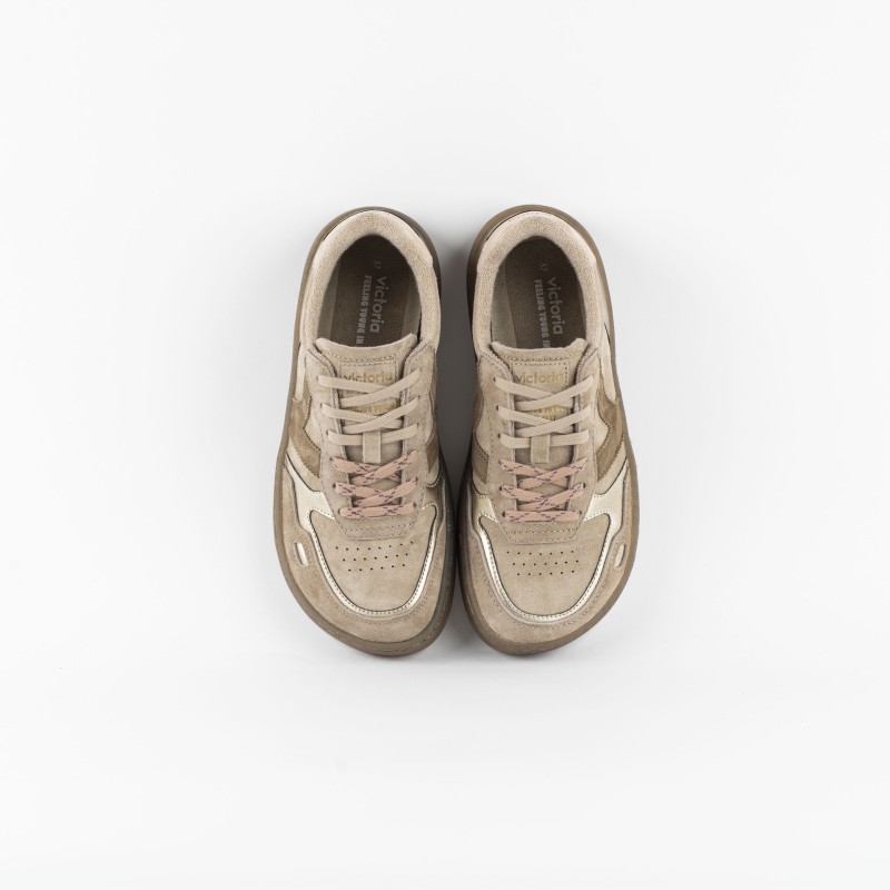 Duna Metallic Suede Sneakers