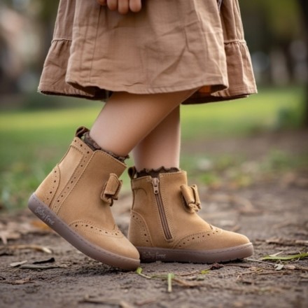 Botas con Lazo y Cremallera