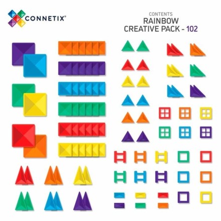 Connetix Rainbow Creative Pack 102 pc