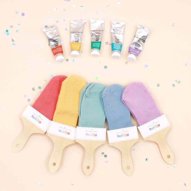 Meias Antiderrapantes Rainbow